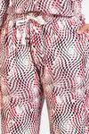 Zivame Print Fusion Knit Poly Pyjama Set - Snow White — thumbnail 6